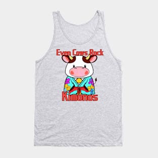 Even cows rocks kimonos Tank Top